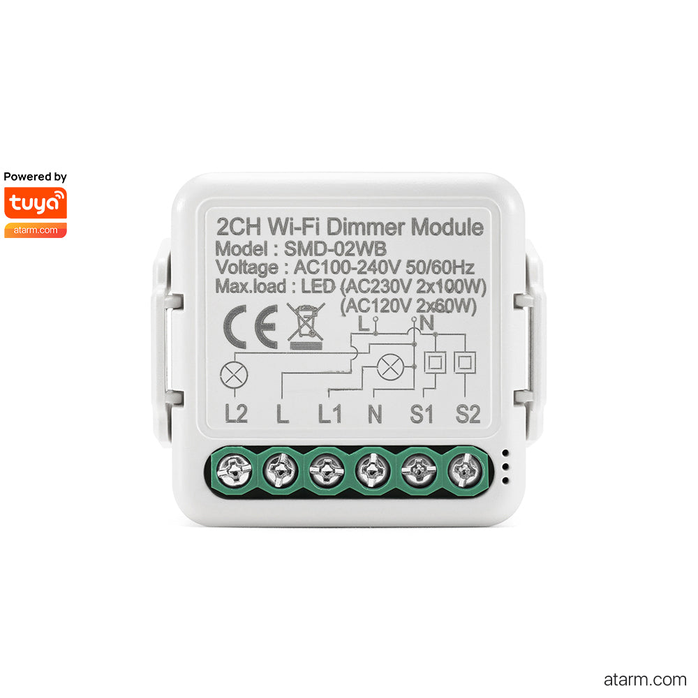 SMD-02WB 2CH Wi-Fi Dimmer Module