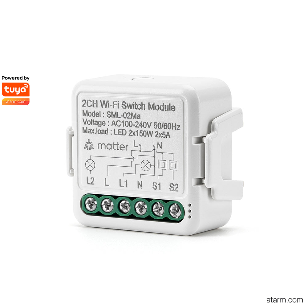 SML-02Ma 2CH Wi-Fi Matter Switch Module