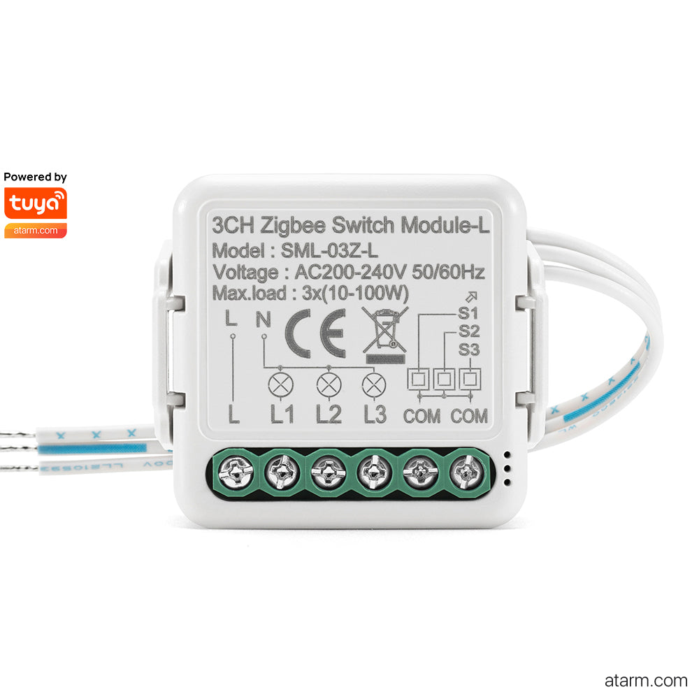 SML-03Z-L 3CH Zigbee Lno-neutral Switch Module