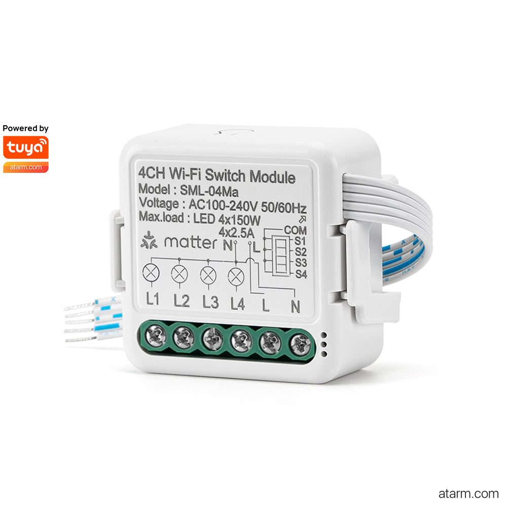 SML-04Ma 4CH Wi-Fi Matter Switch Module